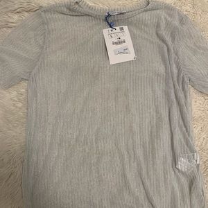 COPY - Zara sparkly mesh top